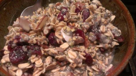 Cranberry Almond Buckwheat cereal